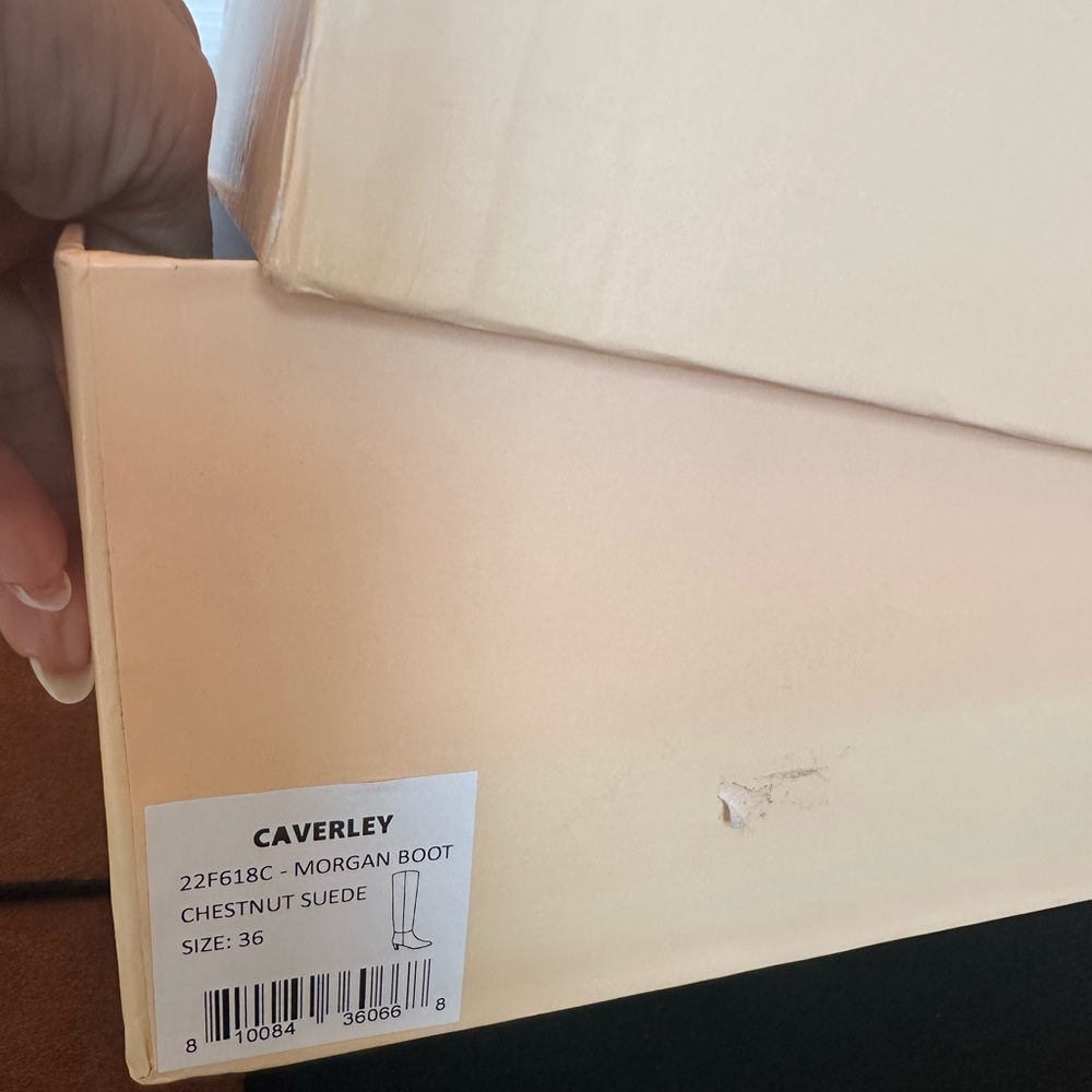 ANTHROPOLOGIE CAVERLEY  Morgan Boots Over-the-Knee Camel Suede Kitten Heel NEW - Picture 12 of 12